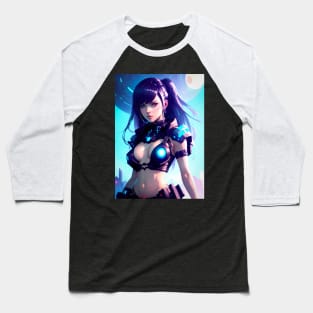 Cyberpunk girl Baseball T-Shirt